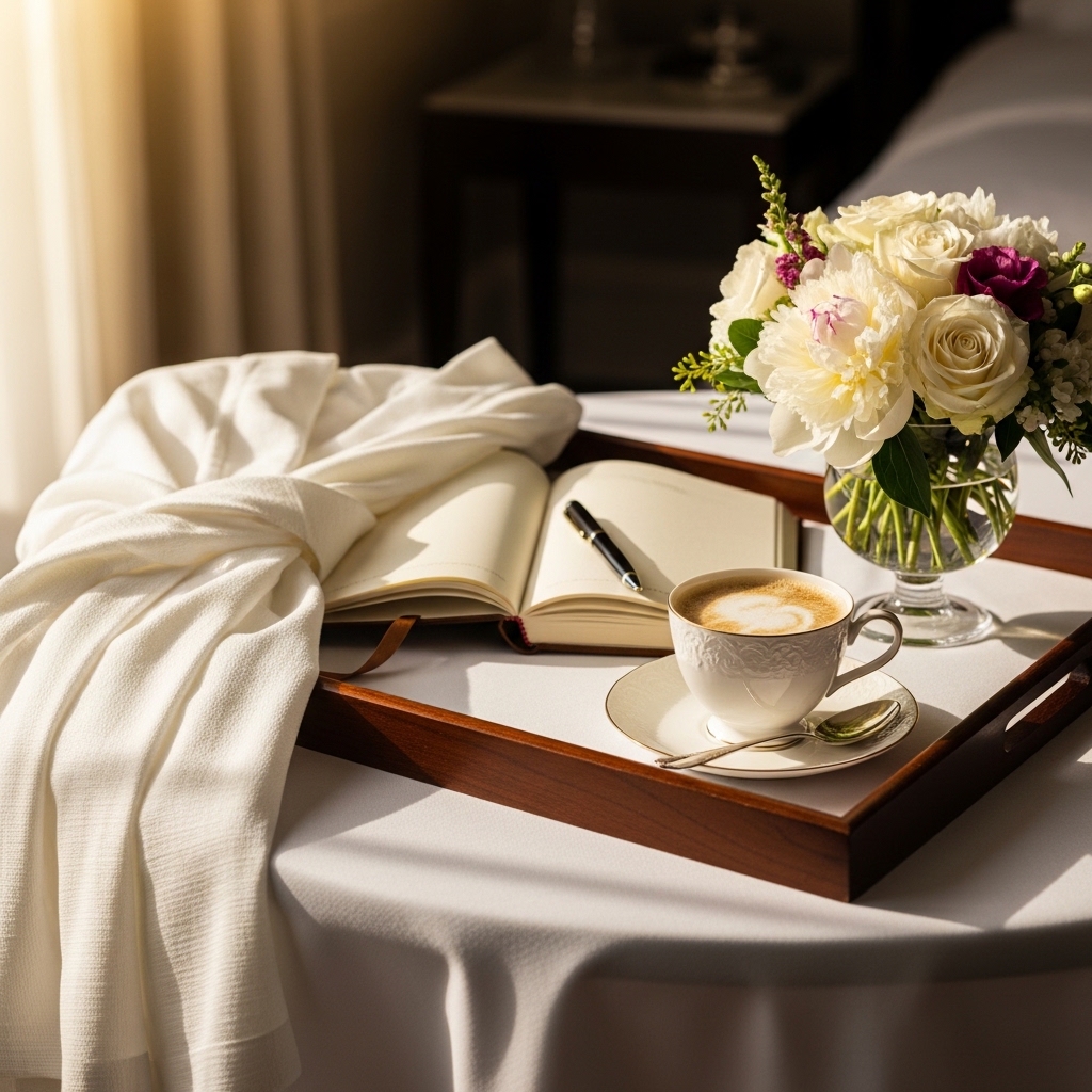 Luxury lifestyle aesthetic interior with minimalist elegance, neutral colors, statement lighting, fresh flowers, and designer decor for elevated everyday experience