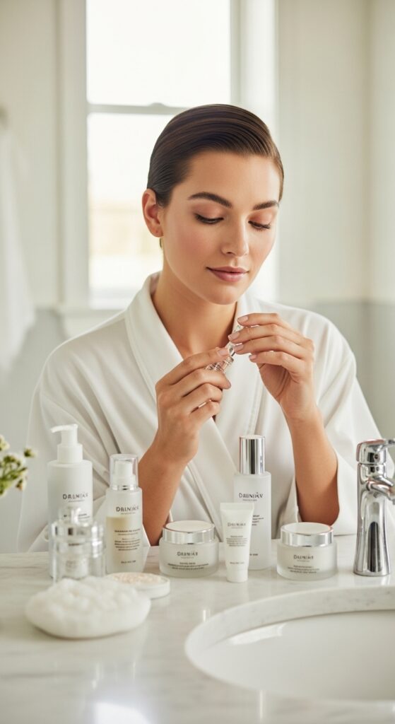 Rich life aesthetic interior with quality basics, fresh flowers, ambient lighting, and curated decor transforming everyday experience