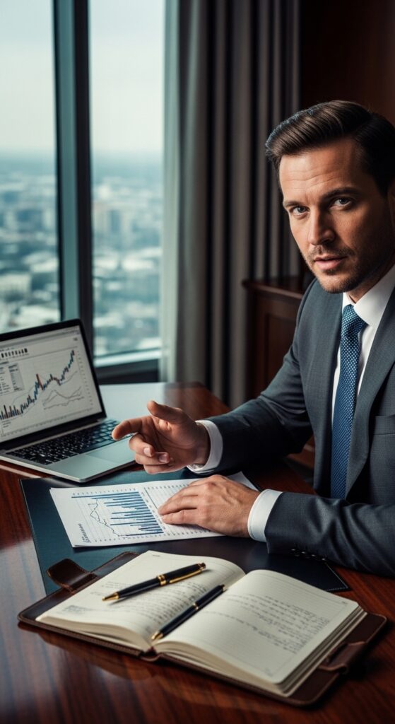 Millionaire lifestyle habits including early morning routine, reading, financial planning, fitness, and goal setting for life transformation