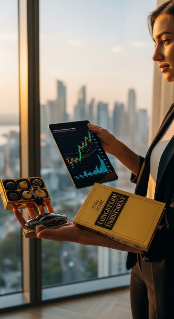 Millionaire lifestyle habits including early morning routine, reading, financial planning, fitness, and goal setting for life transformation