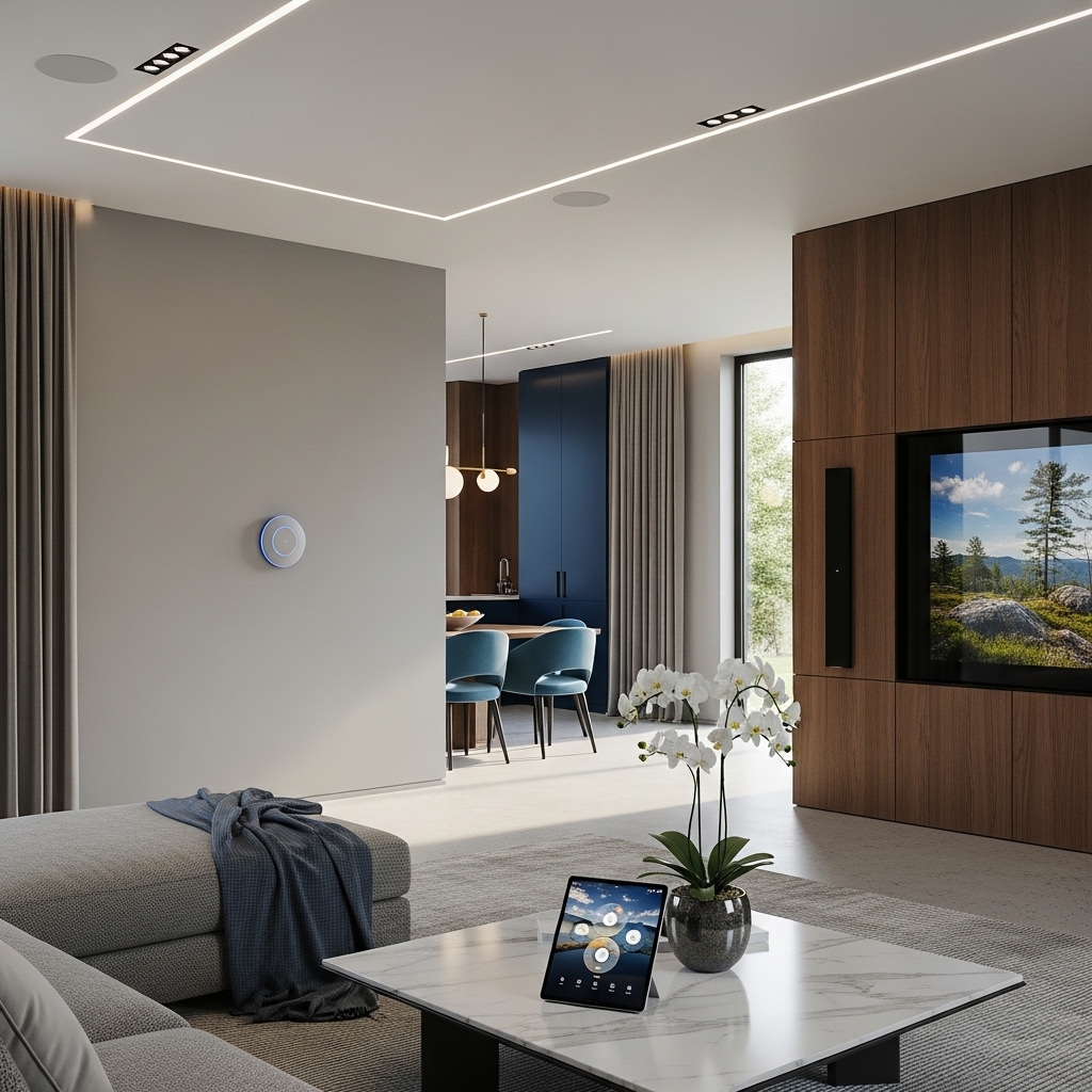 Luxury lifestyle aesthetic interior with minimalist elegance, neutral colors, statement lighting, fresh flowers, and designer decor for elevated everyday experience