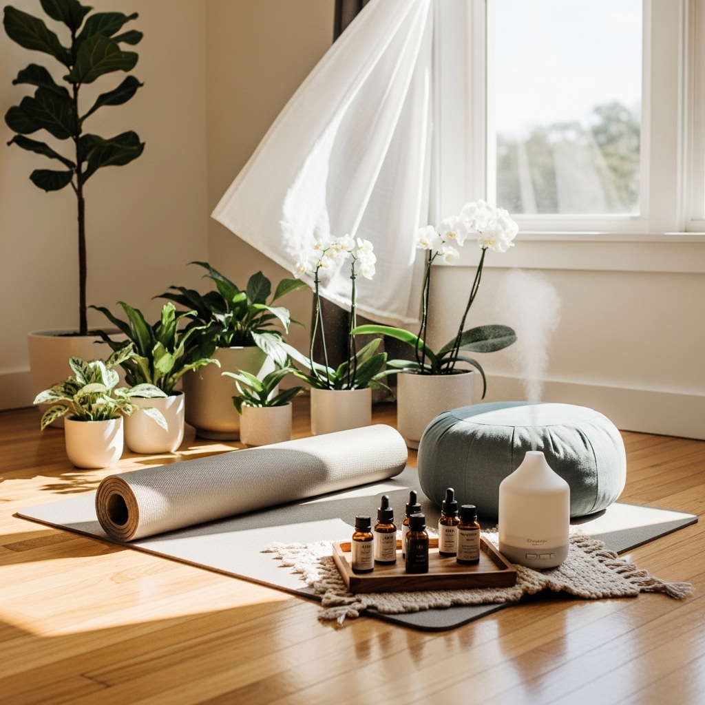 Luxury lifestyle aesthetic interior with minimalist elegance, neutral colors, statement lighting, fresh flowers, and designer decor for elevated everyday experience