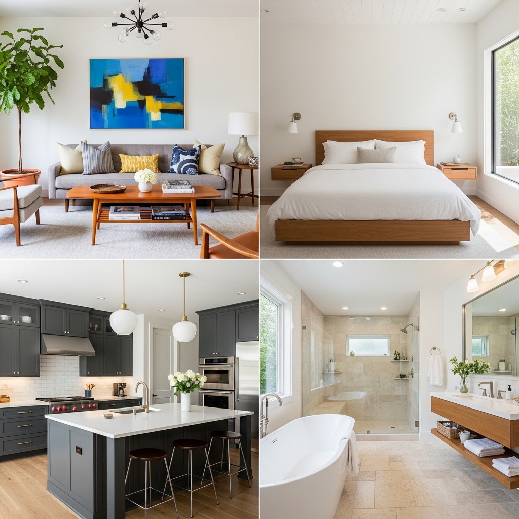 Home interior design styling details with decorative accessories, textured textiles, and thoughtful placement on a coffee table