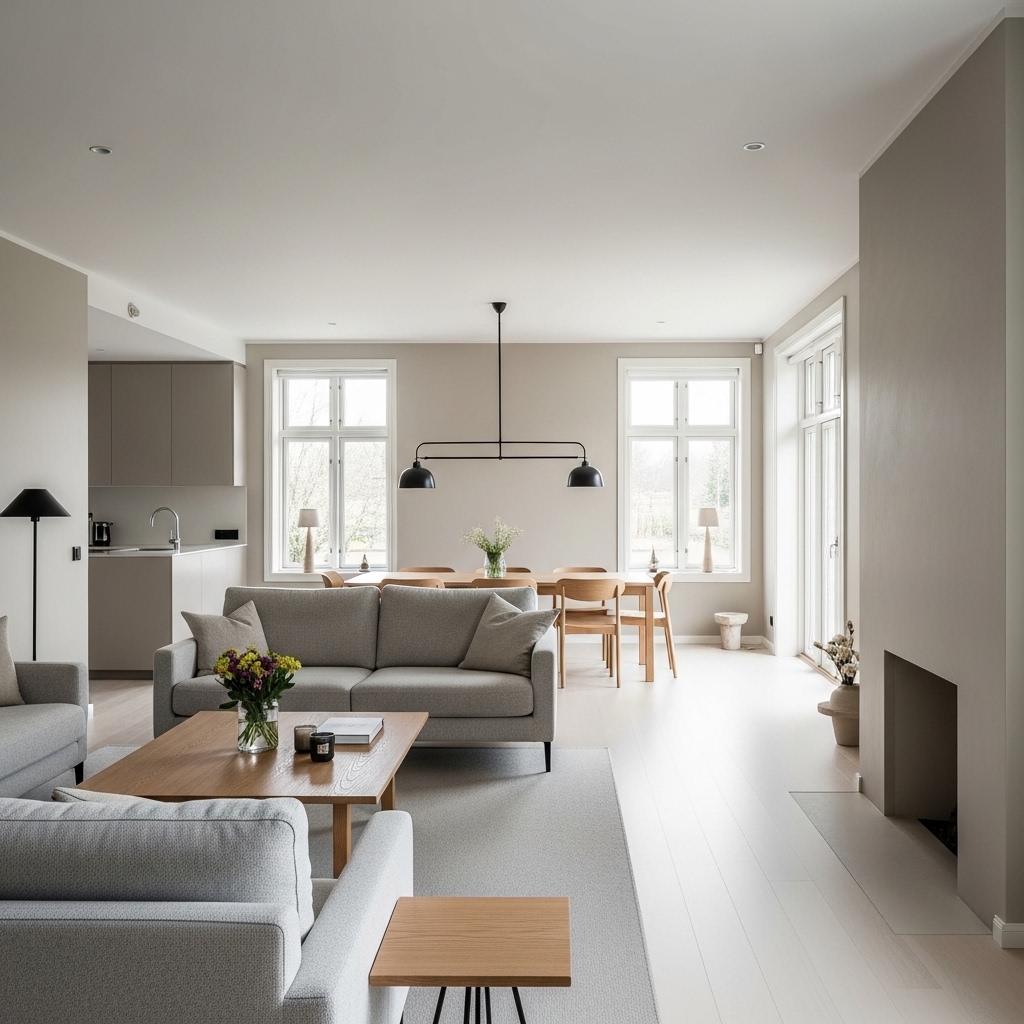 Luxury lifestyle aesthetic interior with minimalist elegance, neutral colors, statement lighting, fresh flowers, and designer decor for elevated everyday experience