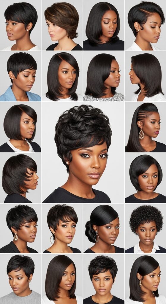 25 quick weave hairstyles featuring bobs, waves, curls, and colored styles for fast hair transformation in hours