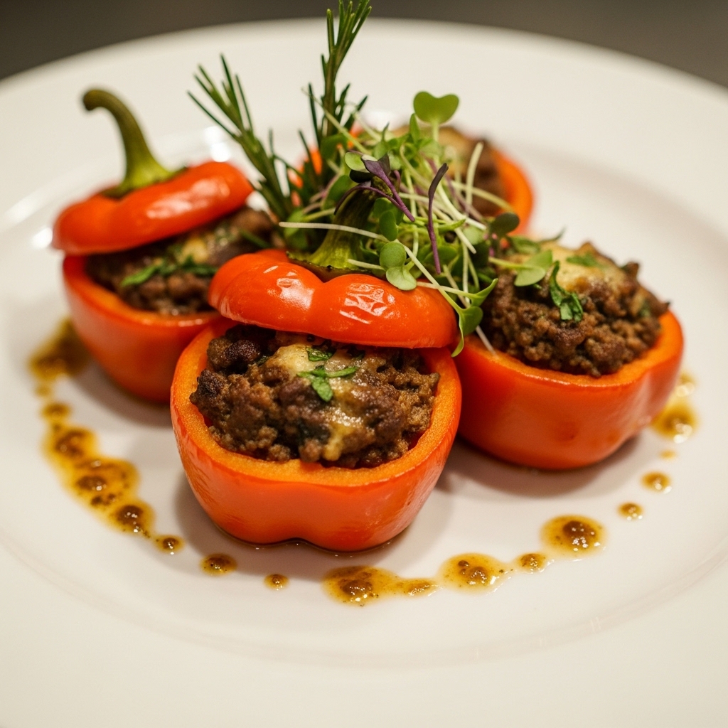 A delicious spread of various ground beef recipes including sizzling skillet meals, hearty family dinners, and kid-friendly dishes served on a rustic wooden table.