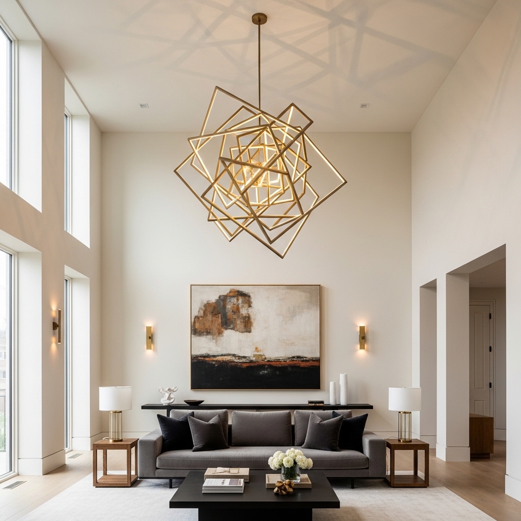 Luxury lifestyle aesthetic interior with minimalist elegance, neutral colors, statement lighting, fresh flowers, and designer decor for elevated everyday experience